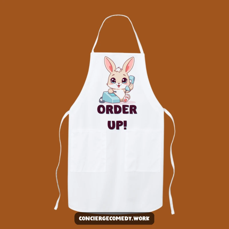 Funny Bunny Kitchen Apron: Playful Rabbit Chef Gear, a Hilarious Funny Gift