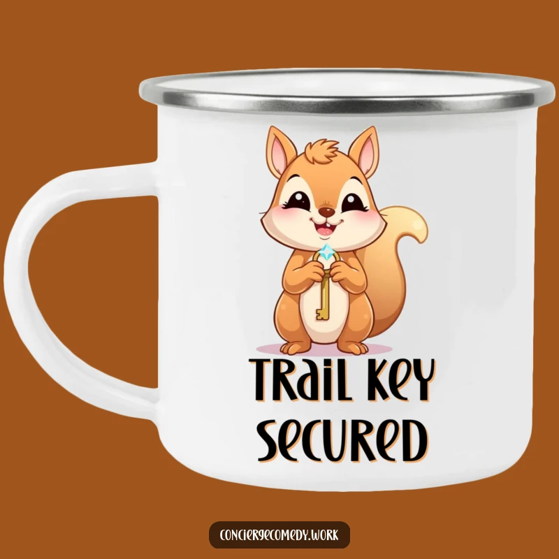 Funny Squirrel Key Camping Mug: Your Trailside Companion for Dreams