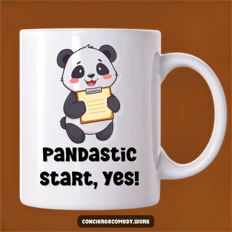 Funny Panda Clipboard Mug - Perfect Gift for Organized Fun!