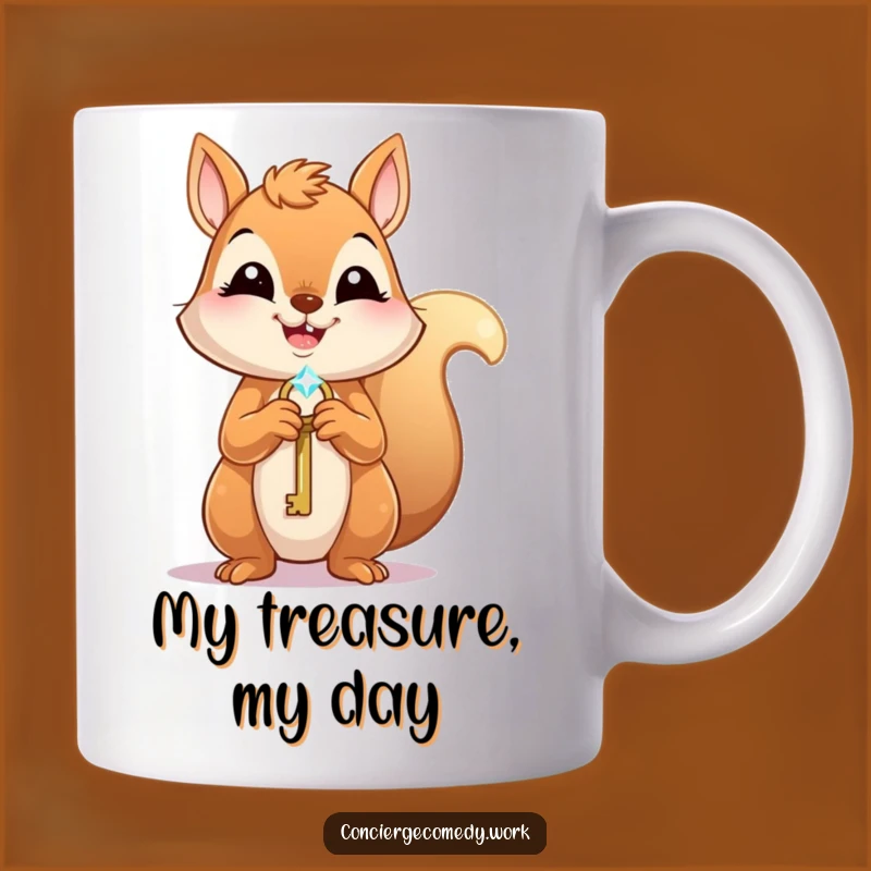 Funny Squirrel Key Mug: A Joyful Gift for Ambitious Dreamers