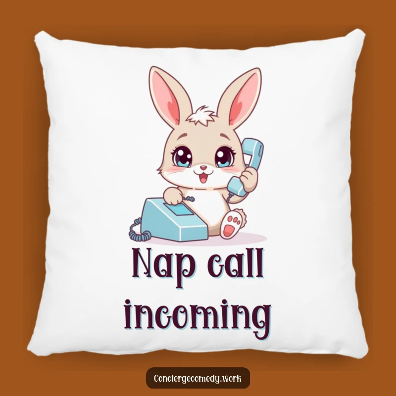 Funny Bunny Phone Pillow: Soft & Cozy Playful Rabbit Cushion, a Perfect Funny Gift