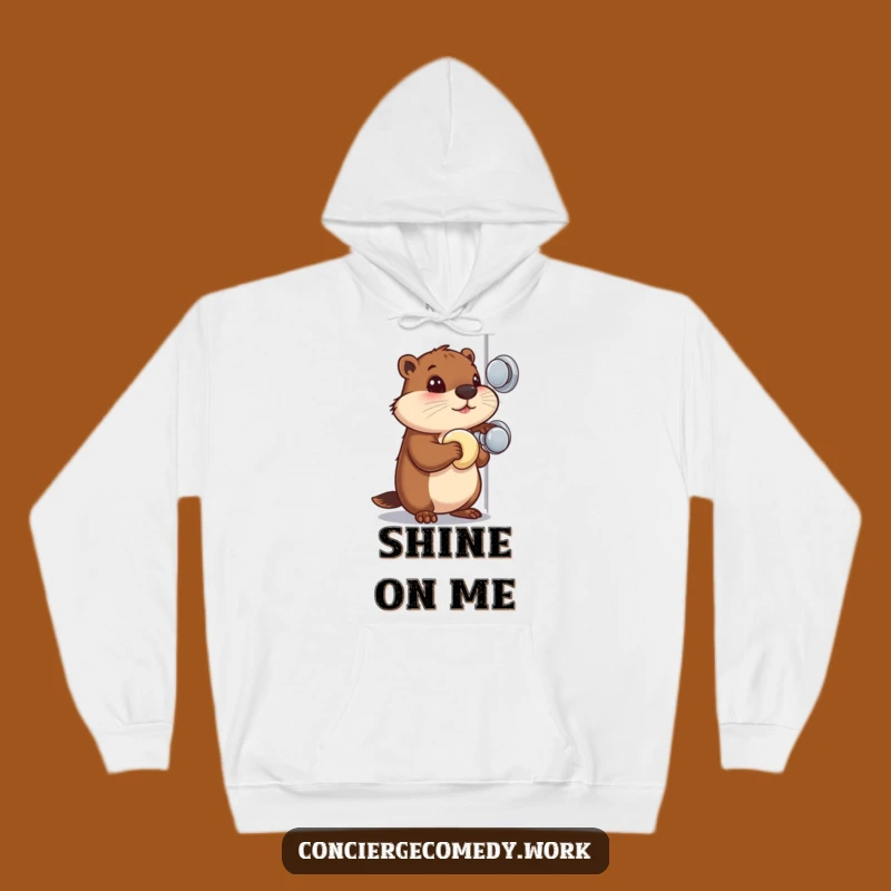 Cozy Funny Beaver Doorknob Hoodie: Stay Focused and Warm
