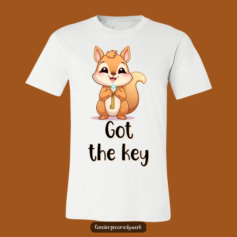 Funny Squirrel Key T-Shirt: Wear Your Eagerness with Pride